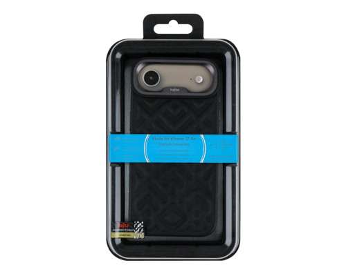 Чохол Kajsa Briquette Collection Rhombus with MagSafe для iPhone 17 Air Black O-Ring ma39046_3869660 2020000509431