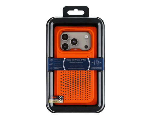 Чохол Kajsa Splendid Collection Circle with MagSafe для iPhone 17 Pro Orange Plus O-Ring ma129242_333642 2020000509011