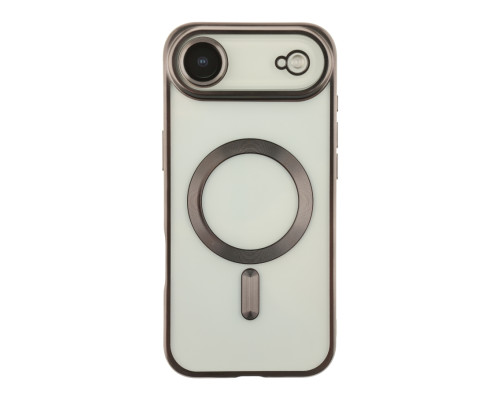 Чохол TPU Metallic Chrome Full Camera with Magsafe для iPhone 17 Air Chrome Black ma38676_3867893