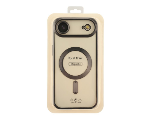 Чохол TPU Metallic Chrome Full Camera with Magsafe для iPhone 17 Air Chrome Black ma38676_3867893