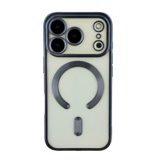 Чохол TPU Metallic Chrome Full Camera with Magsafe для iPhone 17 Pro Chrome Dark Blue ma38677_3867903