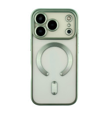 Чохол TPU Metallic Chrome Full Camera with Magsafe для iPhone 17 Pro Max Chrome Green ma38678_3867913