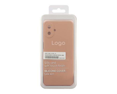 Чохол Liquid Silicone (AA) Full Camera для Samsung Galaxy A07 (A075) 19.Pink Sand ma38187_3667793 2020000509806