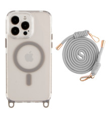 Чохол TPU+PC LanyardCase with MagSafe для iPhone 17 Pro Max Titanium grey ma39121_3869972 2020000499787
