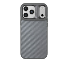 Чохол Kajsa Glamorous Collection Straw Mat Pattern with MagSafe для iPhone 17 Pro Max Grey B-Ring ma240425_634679 4894505237858