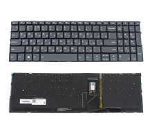 Клавіатура для ноутбука LENOVO (Yoga C740-15IMLL) rus, silver, без фрейма, підсвічування клавіш NBB-105359