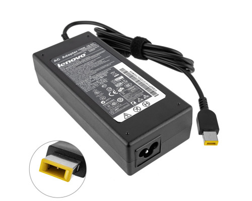 Блок живлення для ноутбука LENOVO 19.5V, 7.7A, 150W, USB+pin (Square 5 Pin DC Plug), black (без кабеля!) NBB-107490