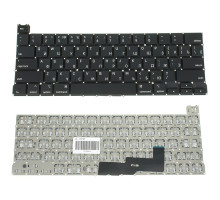 Клавіатура для ноутбука APPLE (MacBook Pro: A2289 (2020)) rus, black, під подсветку, SMALL Enter (оригінал) NBB-112137