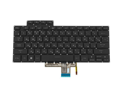 Клавіатура для ноутбука ASUS (GU603Z series) rus, black, без фрейму, підвіска клавіш
