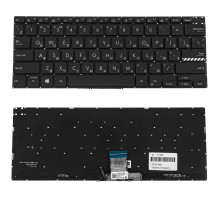 Клавіатура для ноутбука ASUS (X3400, X7400 series) rus, black, без фрейму, підсвічування клавіш NBB-121838