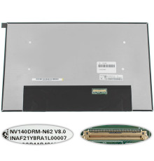 Матриця 14.0" NV140DRM-N62 (2240*1400, 40pin(eDP, IPS), LED, SLIM (без дод. панелі), матова, роз'єм справа внизу) для ноутбука