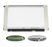 Матриця 15.6" NT156WHM-N44 (1366*768, 30pin(eDP), LED, SLIM(вертикальні вушка), матова, роз'єм справа внизу), ширина 350мм (narrow border)) для ноутбука NBB-123254