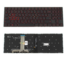 Клавіатура для ноутбука LENOVO (Legion: Y540-15) rus, black, без фрейму, підсвічування клавіш RED (ОРИГІНАЛ) NBB-123260