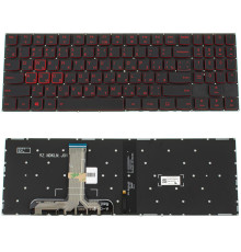 Клавіатура для ноутбука LENOVO (Legion: Y540-15) rus, black, без фрейму, підсвічування клавіш RED (ОРИГІНАЛ) NBB-123260