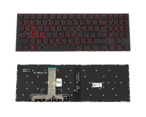 Клавіатура для ноутбука LENOVO (Legion: Y540-15) rus, black, без фрейму, підсвічування клавіш RED (ОРИГІНАЛ) NBB-123260