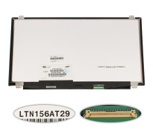 Матриця 15.6" LTN156AT29 (1366 * 768, 40pin, LED, SLIM (вертикальні вушка), глянсова, роз'єм справа внизу) для ноутбука (renew) NBB-123337