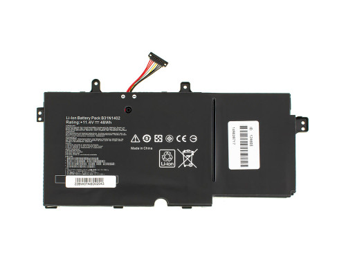 Батарея для ноутбука ASUS B31N1402 (Q551, Q551N, N591L, N592UB series) 11.4V 4110mAh 48Wh Black (0B200-01050000) NBB-124605