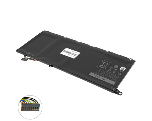 Батарея для ноутбука DELL JD25G (XPS: 13 9343, 9350) 7.4V 52Wh Black NBB-124655