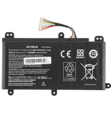 Батарея для ноутбука ACER AS15B3N (Predator 15 G9-591, G9-593) 14.8V 4400mAh 65Wh Black