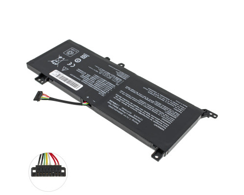 Батарея для ноутбука ASUS C21N1818 (X412FA, X512FA, X412UB, X512FJ, X512FL) 7.7V 3800mAh Black NBB-124973