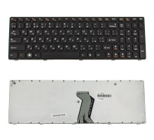 Клавіатура для ноутбука LENOVO (G570, G575, G770, G780, Z560, Z565) ukr, black, black frame NBB-128151