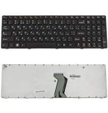 Клавіатура для ноутбука LENOVO (G570, G575, G770, G780, Z560, Z565) ukr, black, black frame NBB-128151