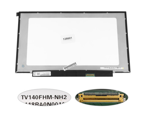 УЦІНКА! Матриця 14.0" TV140FHM-NH2 (1920*1080, 30pin(eDP, IPS, 250cd/m2, 16.7M, 45% NTSC), LED, SLIM (без планок та вушок), матова, роз'єм праворуч внизу, дп=2 narrow border)) для ноутбука NBB-128601