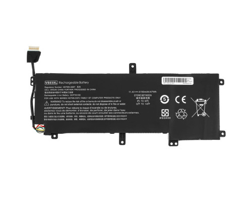 Батарея для ноутбука HP VS03XL (Envy 15-AS series) 11.4V 4100mAh 47Wh Black NBB-128663