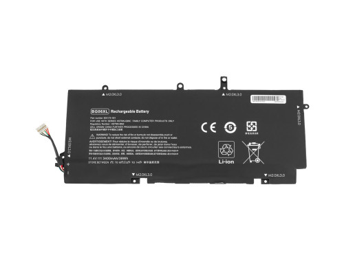 Батарея для ноутбука HP BG06XL (EliteBook Folio 1040 G3) 11.4V 3400mAh 39Wh Black NBB-128675