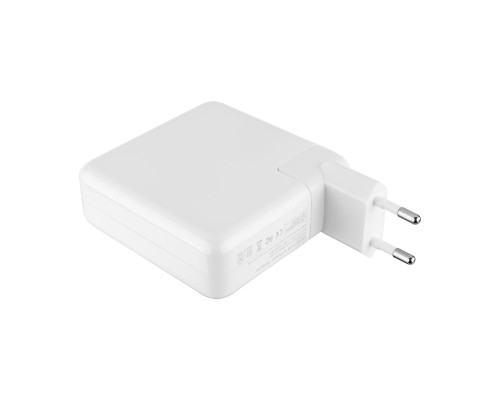 Блок живлення для ноутбука APPLE USB-C 96W (20.5V/15V/9V/5.2V), Type-C, USB3.1, White (з кабелем TYPE-C та перехідником!) (A2166)