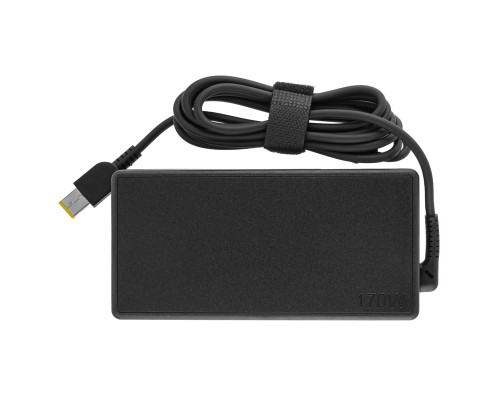 Блок живлення для ноутбука LENOVO 20V, 8.5A, 170W, USB+pin (Square 5 Pin DC Plug), (Replacement AC Adapter) black (без кабелю!) NBB-132180