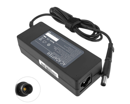 Блок живлення для ноутбука HP 18.5V, 4.9A, 90W, 7.4*5.0-PIN, (Replacement AC Adapter) black (без кабелю!) NBB-134045