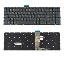 Клавіатура для ноутбука LENOVO (IdeaPad: 3-15, 3-17 series) rus, black, без фрейму