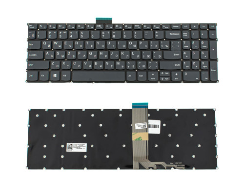 Клавіатура для ноутбука LENOVO (IdeaPad: 3-15, 3-17 series) rus, black, без фрейму NBB-134517