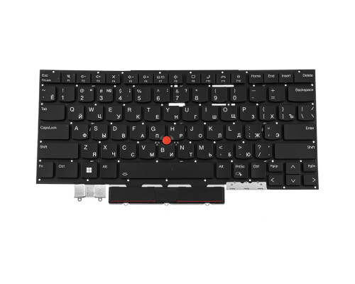 Клавіатура для ноутбука LENOVO (ThinkPad: X1 Yoga 8th Gen) rus, black, без фрейму, підсвічування клавіш (ОРИГІНАЛ)
