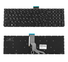 Клавіатура для ноутбука HP (Omen: 15-ax, 17-w series ) rus, black, без фрейма, підсвічування клавіш NBB-139467