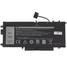 Батарея для ноутбука DELL K5XWW (Latitude 5285, 5289, L3180, 7390 2-in-1) 7.6V 60Wh Black