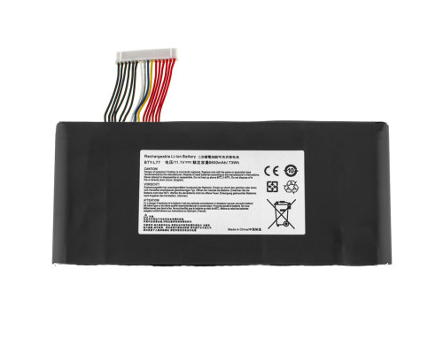 Батарея для ноутбука MSI BTY-L77 (GT72, GT72S, GT80, GT80S, MS-1781, MS-1783) 11.1V 6600mAh Black NBB-140006