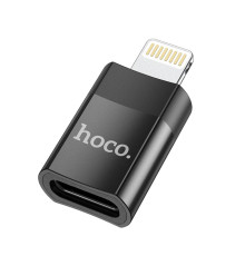 Перехідник Hoco UA17 iP Male to Type-C female USB2.0 adapter Колір Чорний 6931474761996