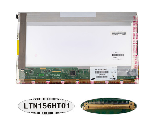 Матриця 15.6 LTN156HT01 (1920*1080, 40pin, LED, NORMAL, матова, роз'єм ліворуч знизу) для ноутбука (renew) NBB-32402