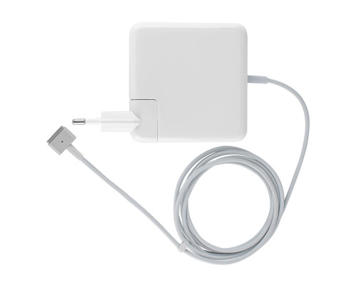 Блок живлення для ноутбука APPLE MagSafe2 20V, 4.25A, 85W, White, квадратний, з євро-адаптером,Т-подібний роз'єм MagSafe2 NBB-41111