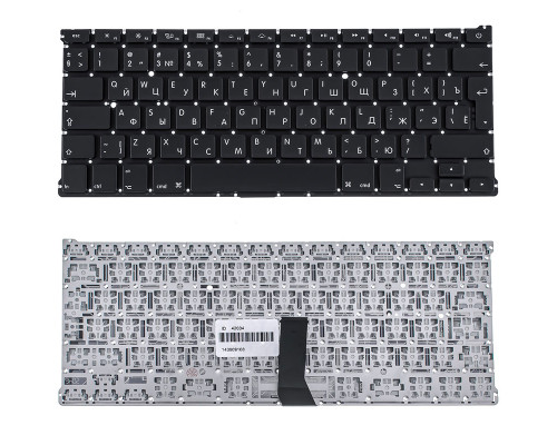 Клавіатура для ноутбука APPLE (MacBook Air: A1369, A1466 (2011-2017)) rus, black, BIG Enter NBB-42034