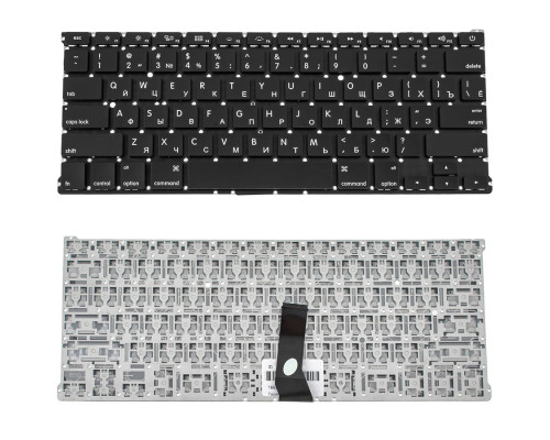 Клавіатура для ноутбука APPLE (MacBook Air: A1369, A1466 (2011-2017)) rus, black, SMALL Enter NBB-73948