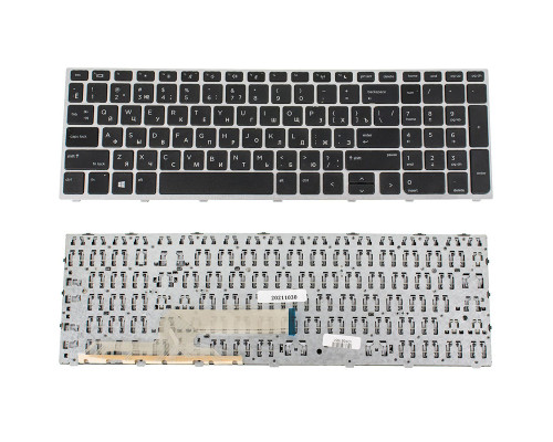 Клавіатура для ноутбука HP (ProBook: 450 G5, 455 G5) rus, black, silver frame NBB-75020