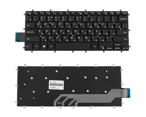 Клавіатура для ноутбука DELL (Inspiron: 5378) rus, black, без фрейма NBB-76978