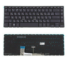 Клавіатура для ноутбука ASUS (W700 series) rus, black, без фрейму, підсвічування клавіш NBB-81776