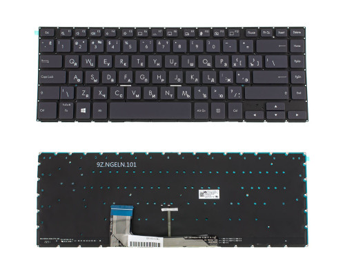 Клавіатура для ноутбука ASUS (W700 series) rus, black, без фрейму, підсвічування клавіш