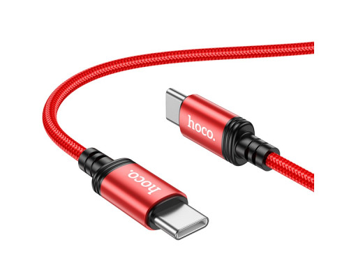 Кабель USB Hoco X89 Wind 60W Type-C to Type-C Колір Червоний 6931474784391