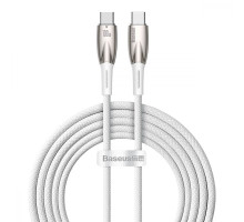 Кабель Baseus Glimmer Series Fast Charging Type-C to Type-C 100W (2m) white 2001000810611 6932172618070
