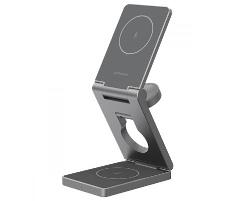 Бездротовий ЗП Proove Titan Volt 3 in 1 gray 2001001860301 6901113951767